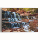 Black and white large art print of Zion National Park on stretched canvas, ideal for kitchen wall art.