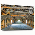 Acrylic print of a serene Vermont landscape in muted green and blue tones, suitable for bedroom or dining room decor.