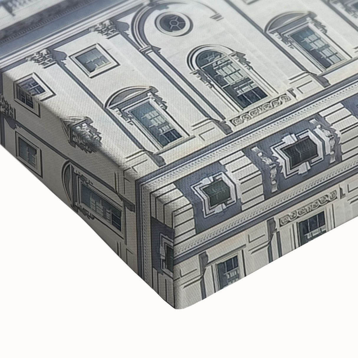 Large art of the Washington DC Capitol in black and white on stretched canvas, suitable for bedroom wall decor.