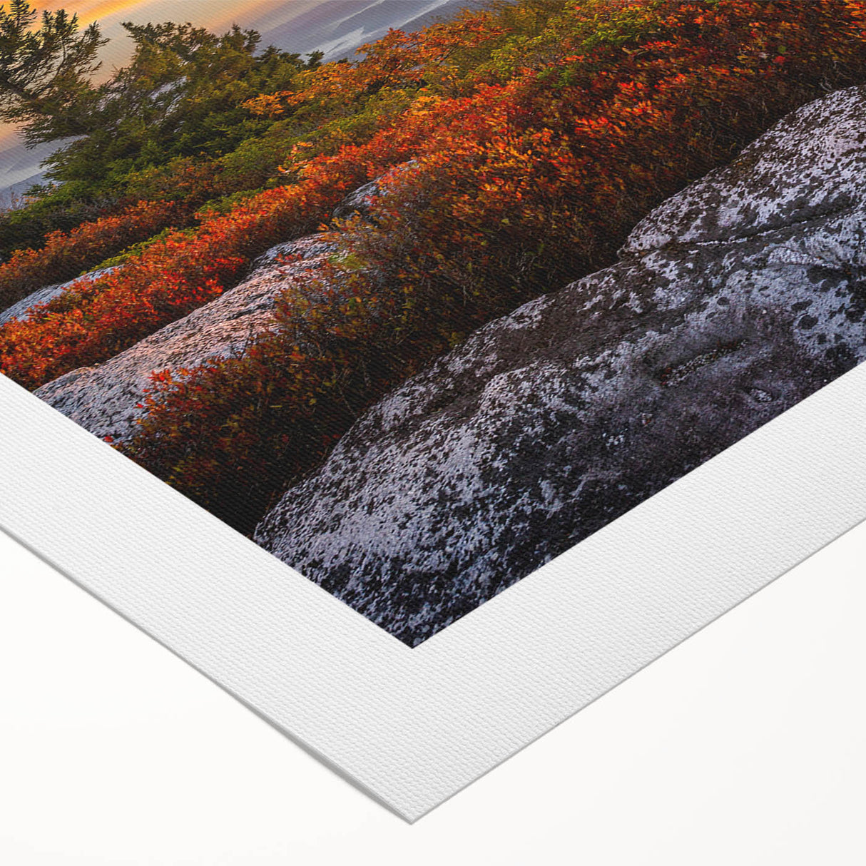 Art deco poster of West Virginia scenery in muted earth tones on rolled canvas, suitable for dining room wall art.
