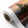 Art deco poster of West Virginia scenery in pastel shades, rolled canvas, ideal for nursery wall art.