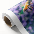 Art deco poster of spring season with pastel colors on rolled canvas, ideal for nursery wall art.