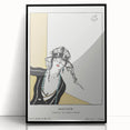 Chic Art Deco Wall Art – Elegant Woman in Stylish Hat and Jewelry