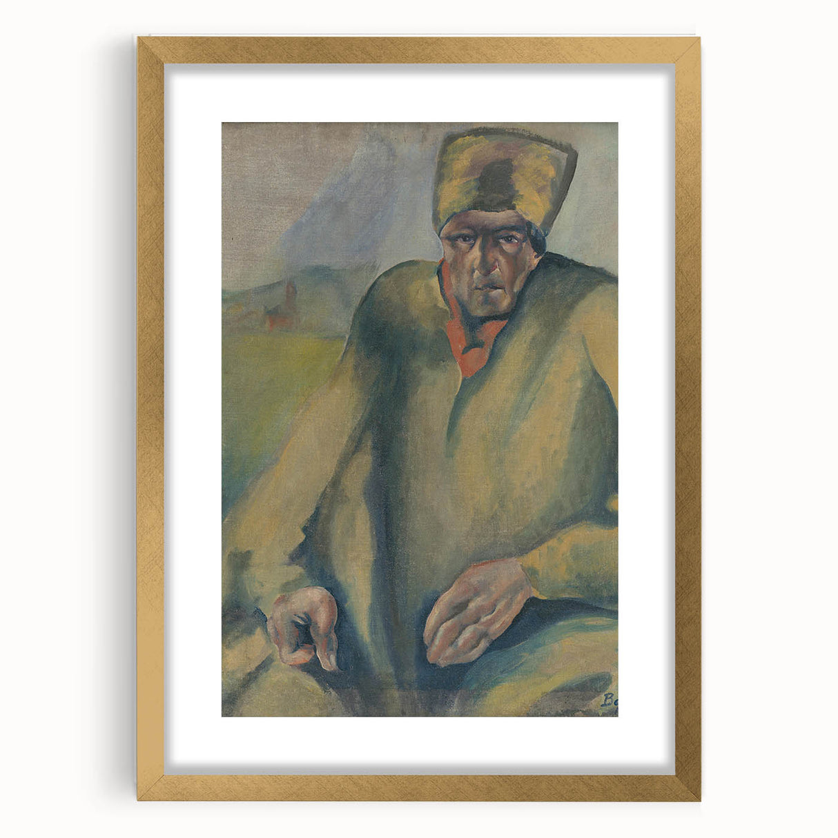 Expressionist Agitator Portrait - Modern Expressionism Wall Art Print
