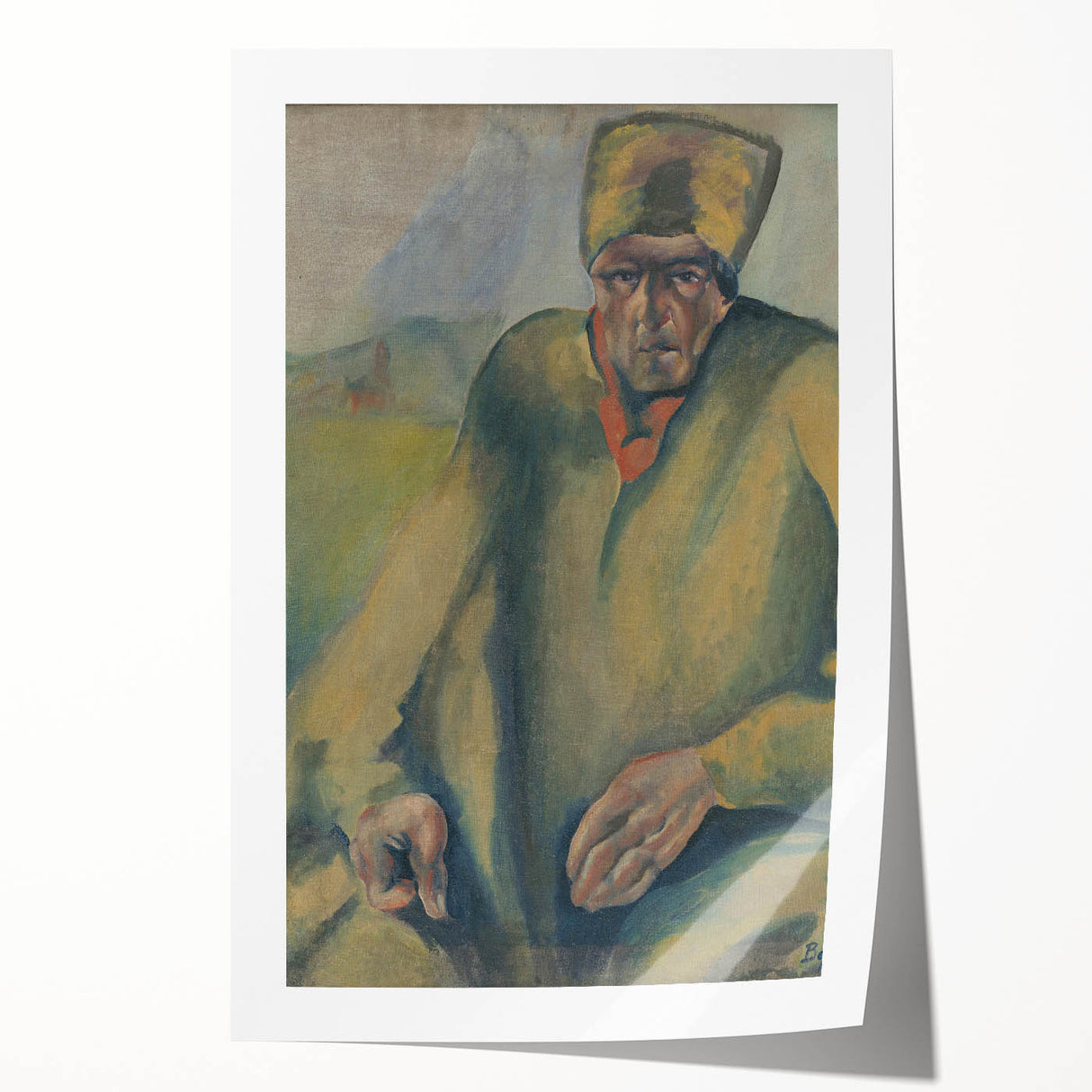 Expressionist Agitator Portrait - Modern Expressionism Wall Art Print