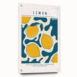 Acrylic glass print of colorful fruits in a large abstract style, ideal for dining room decor.