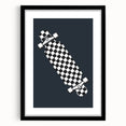 Skateboard Checkered - Boys Room Wall Art Kids Decor