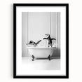 Bathroom Wall Art - Playful Penguins in Bathtub