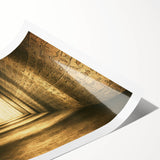 Extra large rolled print featuring line art flowers in muted earth tones, ideal for large living room wall art.