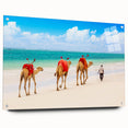 Acrylic print of a Kenyan landscape featuring vibrant earth tones, ideal for dining room decor.