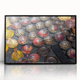 Large abstract wall art depicting African scenery in muted earth tones on a framed acrylic.