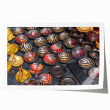 Extra large rolled print of Zambia scenery with vibrant green and earth tones, ideal for dining room wall art.