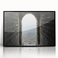 Framed acrylic print of the Great Wall of China in muted earth tones.