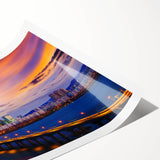 Extra large wall art featuring line art flowers in muted tones on rolled canvas, ideal for large living room decor.