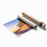 Extra large rolled canvas print featuring a serene Korean landscape with soft pastel shades.