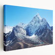 Large canvas print featuring a panoramic view of Mount Everest in muted earth tones, suitable for kitchen wall art.