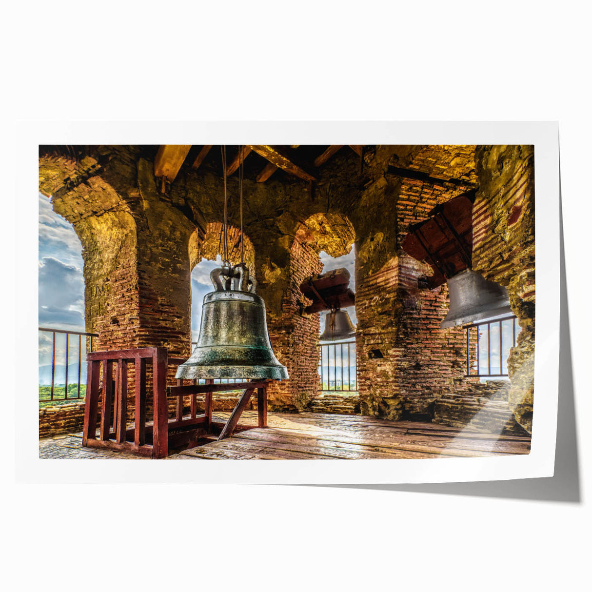 Extra large rolled print of a serene Philippine landscape with lush greenery and floral elements.