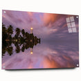 Acrylic print of a serene Sri Lankan landscape in muted green and blue tones, suitable for bedroom or dining room decor.