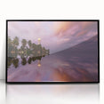 Framed acrylic print of a large abstract wall art depicting vibrant, colorful shapes, ideal for modern art wall decor.