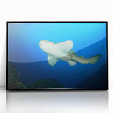 Large abstract wall art depicting a serene Thai landscape in muted earth tones, framed in black acrylic.