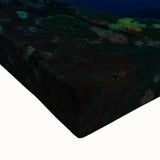 Large art of a black and white Thai landscape on stretched canvas, ideal for bedroom wall decor.