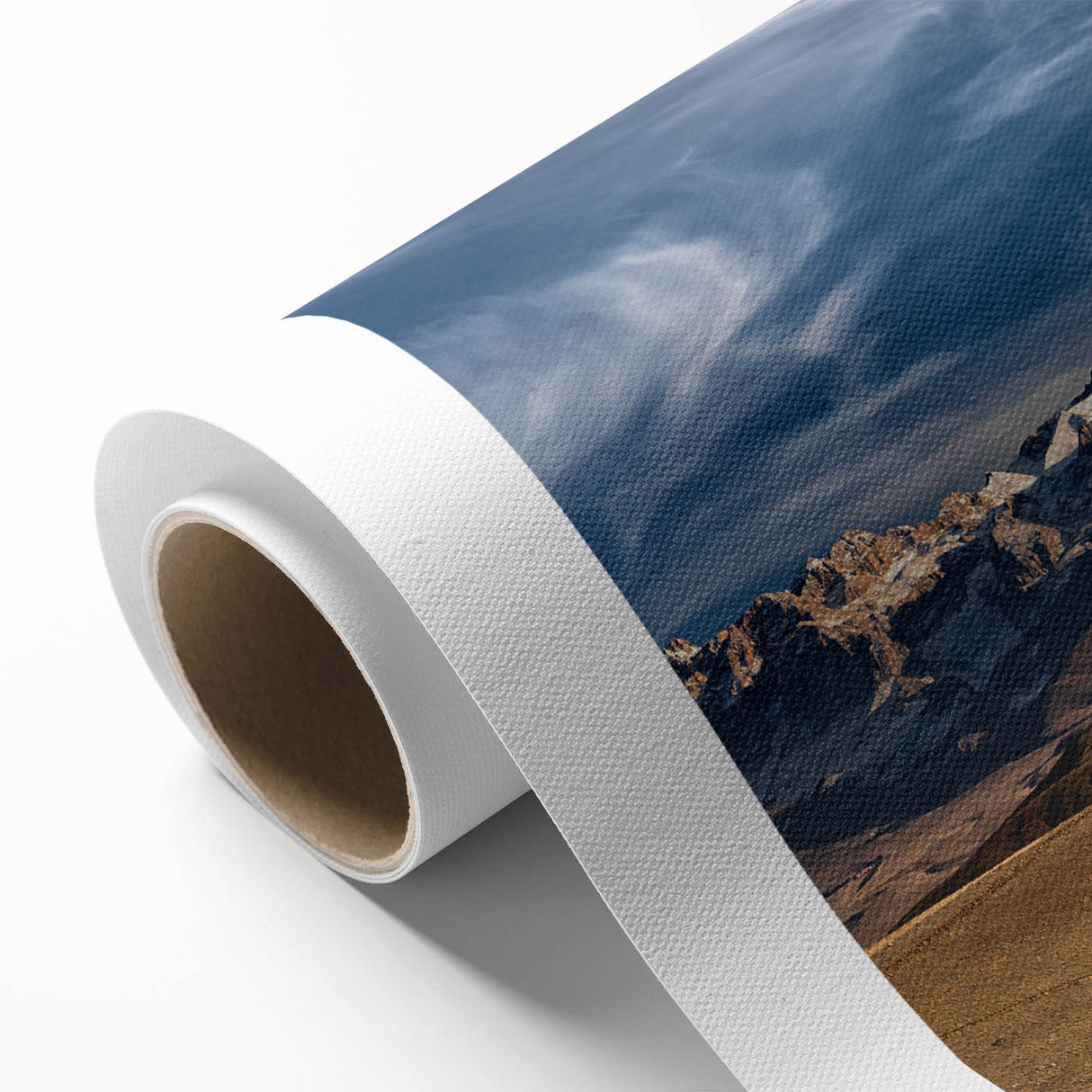 Art Deco poster of a serene Turkish landscape in soft pastel shades on rolled canvas, ideal for nursery wall art.