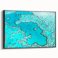 Black and white framed canvas featuring a vintage-style Queensland landscape, ideal for bedroom wall art.