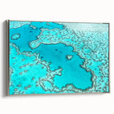 Framed canvas depicting a black and white vintage landscape of Queensland, Australia, ideal for bedroom wall art.
