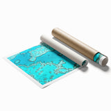 Extra large rolled print of a Queensland, Australia scenery with vibrant floral elements.