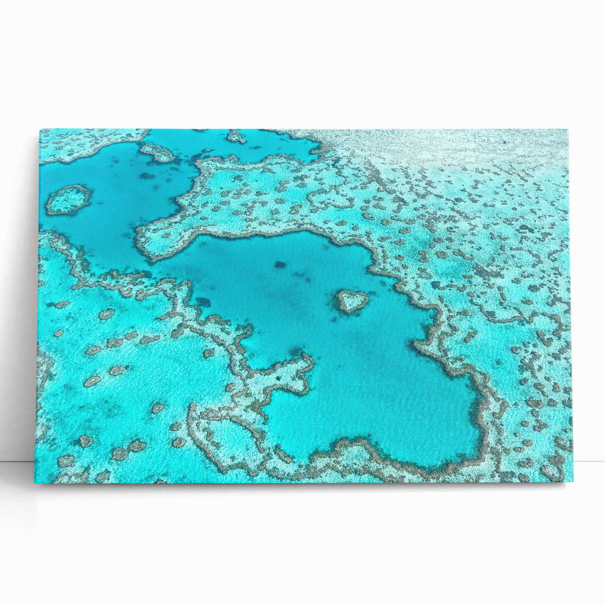 Black and white photograph of Queensland scenery on large stretched canvas, ideal for kitchen wall art.