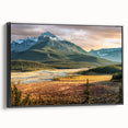 Black and white landscape art painting of Saskatchewan on a framed canvas, ideal for bedroom wall decor.