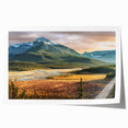 Rolled print of a Saskatchewan landscape with muted earth tones, ideal for art wall dining room.