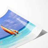 Extra large wall art featuring line art flowers in soft pastel shades on rolled print, ideal for large living room decor.