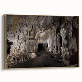 Vintage poster art of a Caribbean scene on framed canvas, featuring vibrant colors and gold accents.