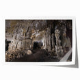 Extra large rolled print of a Caribbean scenery with vibrant blue and green hues, ideal for dining room wall art.