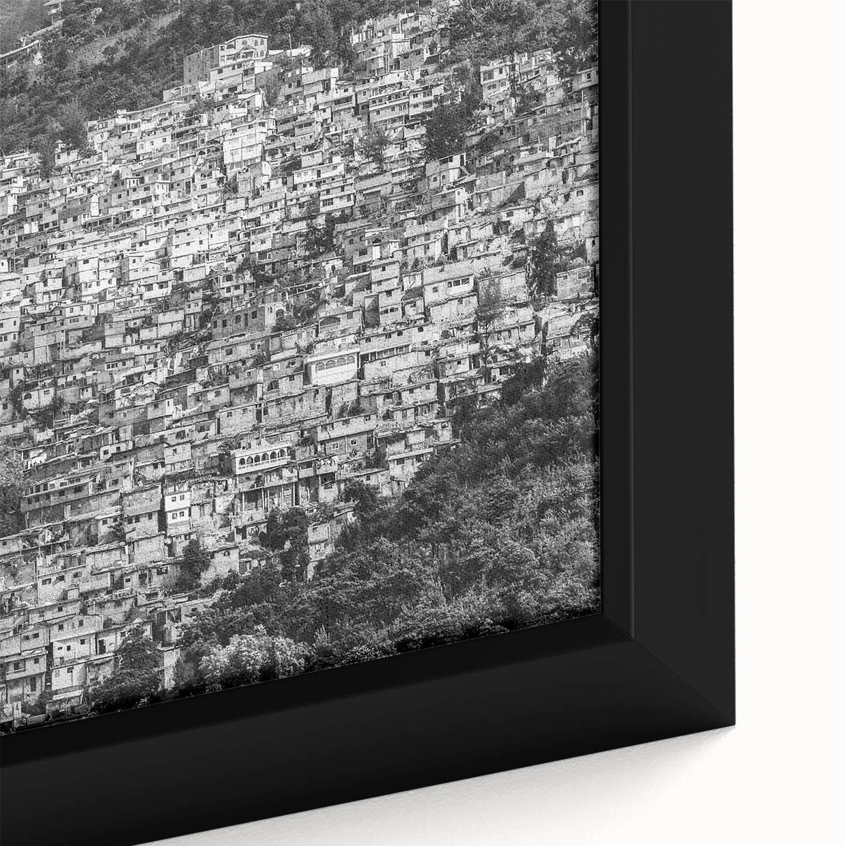 Extra large framed canvas featuring a textured depiction of a vibrant Caribbean scene, ideal for living room decor.