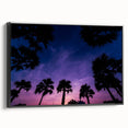 Black and white framed canvas featuring a vintage-style Puerto Rican landscape, ideal for bedroom wall art.