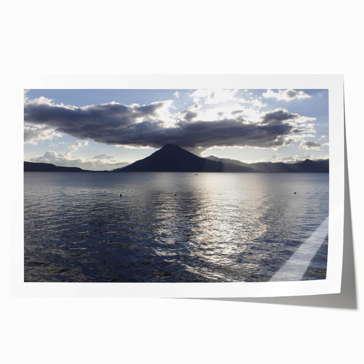 Extra large rolled print of a Central American scenery featuring vibrant floral elements, ideal for art wall dining room.