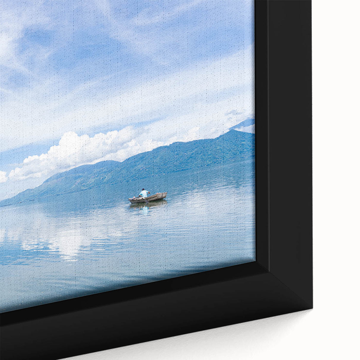 Extra large framed canvas featuring a textured black wall art of Honduras scenery with colorful accents.