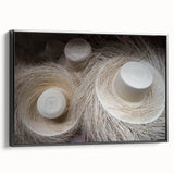Black and white framed canvas of a vintage Panama landscape, ideal for bedroom wall art.