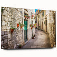 Acrylic print of a Croatian landscape in muted earth tones, suited for bedroom or dining room decor.