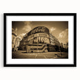 Colorful abstract art print of Piccadilly scenery, textured look on large framed canvas, ideal for living room decor.