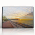 Large abstract wall art of Nice, France in black and white acrylic, framed, ideal for modern living room decor.