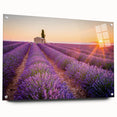 Acrylic print of a Provence landscape in soft pastel shades, ideal for bedroom or dining room decor.