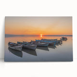 Black and white large art print of the Mediterranean Sea on stretched canvas, ideal for kitchen wall art.
