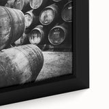 Extra large framed canvas featuring a textured portrayal of Porto, Portugal, with vibrant colorful art on a black background.