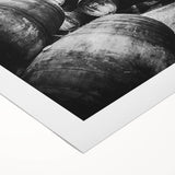 Art deco poster of Porto, Portugal, featuring muted earth tones on rolled canvas, suitable for dining room decor.
