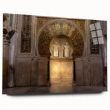 Large abstract wall art of Andalucia, Spain, in muted earth tones on acrylic glass, ideal for bedroom or dining room decor.
