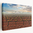 Large canvas print of Valencia cityscape in soft pastel shades, suitable for kitchen wall art.