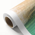 Art deco poster of Cabo San Lucas scenery on rolled canvas, featuring pastel shades, ideal for nursery wall art.